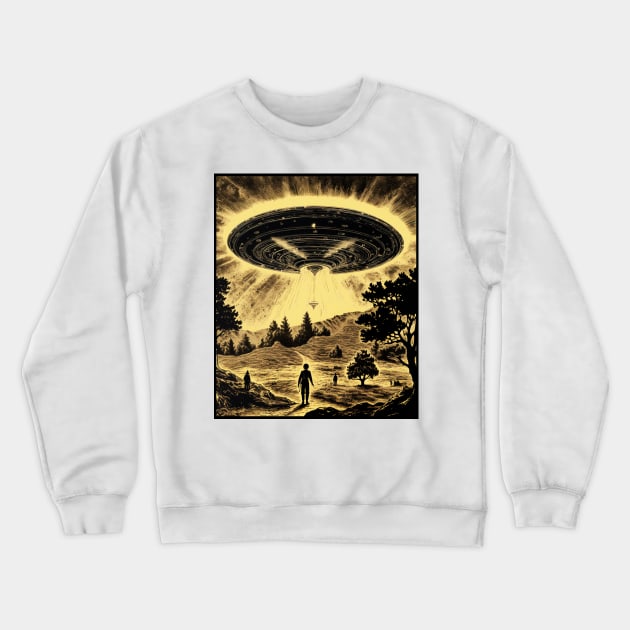 UFO Invasion Crewneck Sweatshirt by OscarVanHendrix